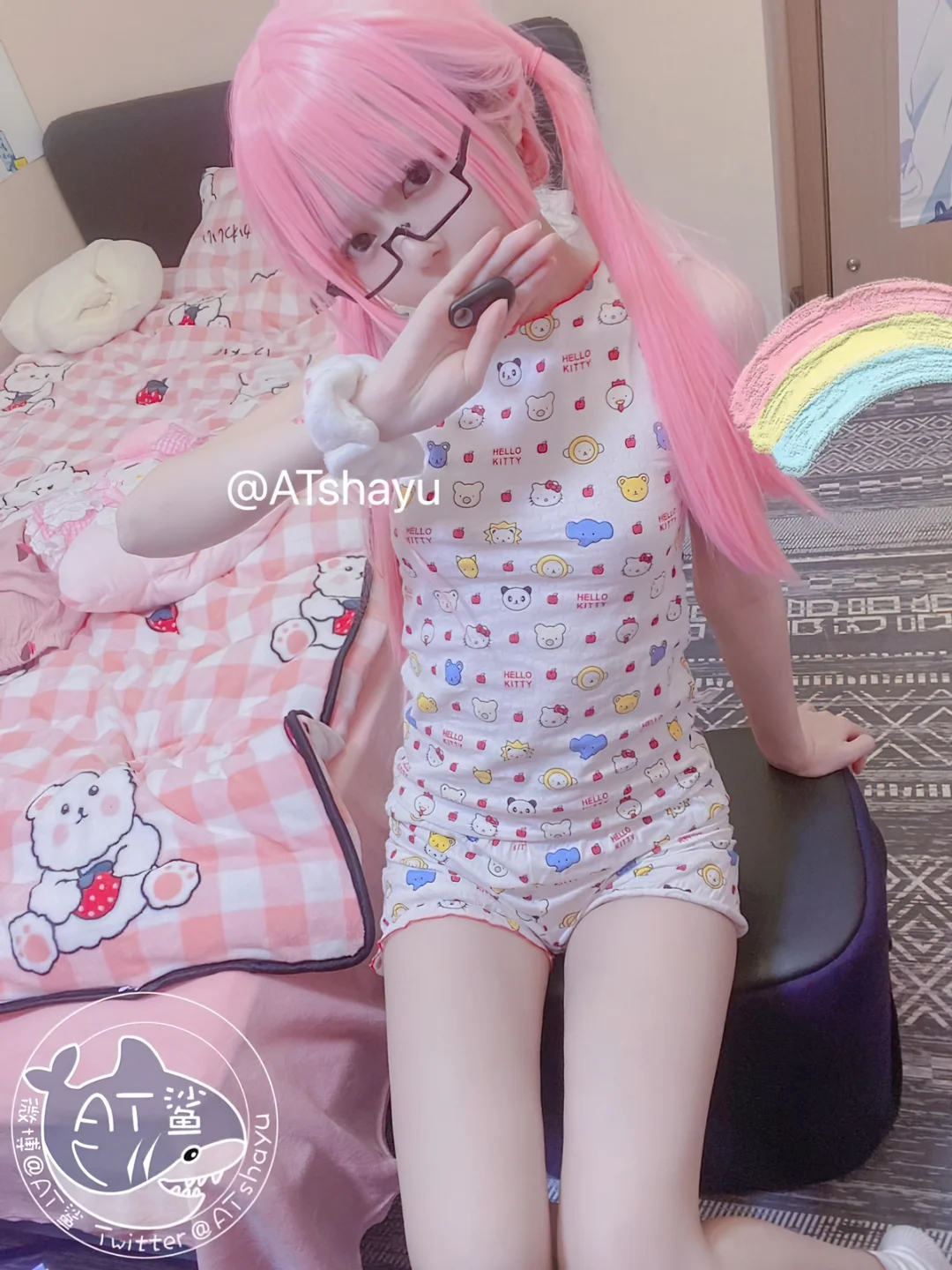 AT鲨 - 居家鲨鲨 [49P-75MB] tg@simisebaisi 【丝足阁】037.webp